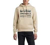 G-Star Men's Multi Layer Originals Hooded Sweater, Beige (brown rice D22232-A971-D309), XS
