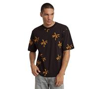 G-Star Men's Musa Allover Print Boxy T-Shirt, Multicolor (dk black palm D24692-C334-G524), S