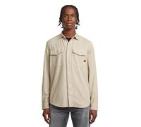 G-STAR Men's Navy Slim Long Sleeve Shirt, Beige, L