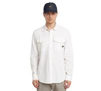 G-STAR Men's Marine Slim Long Sleeve Shirt, Beige/Khaki (Milk gd D24963-D454-C073), M
