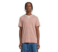 G-STAR Men's Nifous Stripe T-Shirt, Multicoloured (Dk Brick/Etruscan Red Stripe D25961-c339-h229), XL