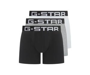 G-STAR Men's Oak Trunks, Grey Marl-Bright White-Black, XXL (Pack of 3)
