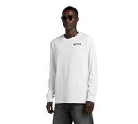 G-Star Men's Old School Chest Graphic T-Shirt, White (white D23875-C336-110), XL