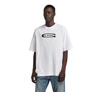 G-Star Men's Old School Logo Boxy T-Shirt, White (white D23904-C336-110), M