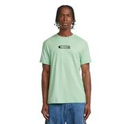 G-STAR Men's Old Skool Logo R T T-Shirt, Birds Egg Green D25967-c812-g992, L