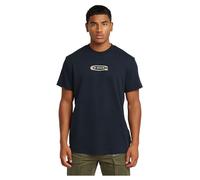 G-Star Men's Old Skool Logo T-Shirt, Blue (salute D25967-C812-C742), XS