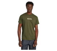 G-Star Men's Old Skool Logo T-Shirt, Green (shadow olive D25967-C812-B230), XS