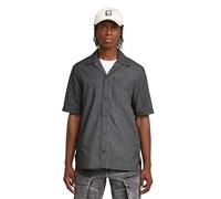 G-STAR Men's One Pkt Regular Shirt Ss, Multicoloured (Dk Black Mini Check D26183-d917-h053), L
