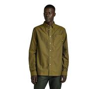 G-Star Men's One Pocket Regular Shirt, Multicolor (tobacco/imperial blue oxford D24292-7665-G295), L