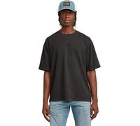 Overdyed Center Chest Boxy T-Shirt - Black - Men XS