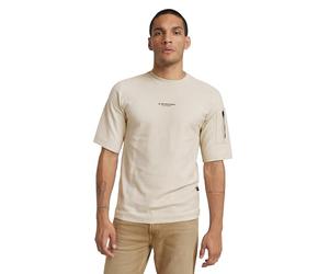 G-Star Men's P-3 Short Sleeve Tweeter , Beige/khaki (whitebait D24705-D617-1603), S