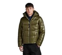 G-Star Men's Padded Hooded Puffer, Green (shadow olive D24676-D418-B230), S