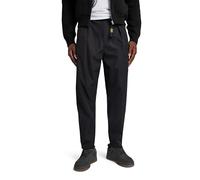 G-Star Men's Pleated Chino Belt Relaxed, Black (dk black D24303-D517-6484), 27W / 30L
