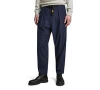 G-Star Men's Pleated Chino Belt Relaxed, Blue (salute D24303-D517-C742), 36W / 34L