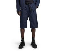 G-Star Men's Pleated Chino Belt Shorts, Blue (salute D24312-D517-C742), 36