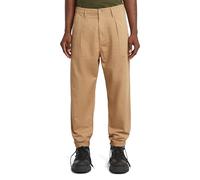 G-STAR Men's Pleated Chino Relaxed Tapered, Brown (Lion Gd D24543-d910-b666), 32 W/30 L