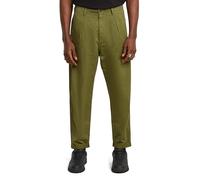 G-STAR Men's Pleated Chino Relaxed Tapered Pants, Green (Mayfly Gd D24543-d910-h031), 32W x 30L