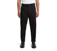 G-STAR Men's Pleated Chino Relaxed Tapered, Size: 34/34, Color Black