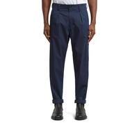 Pleated Chino Relaxed Tapered - Dark blue - Men 36-32