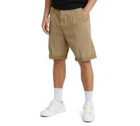 G-Star for man. D24544-C962-B444 Pleated chino shorts brown (30), Casual, Cotton