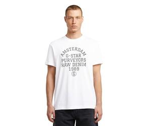 G-STAR Men's Purveyors Graphic T-Shirt, WHITE (white D26856-C372-110), M