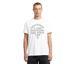 G-STAR Men's Purveyors Graphic T-Shirt, WHITE (white D26856-C372-110), XL