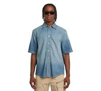 G-STAR Men's Regular Denim Shirt Ss, Blue (Sun Faded Thames D26229-d539-g341), M