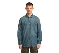 G-STAR Men's Regular One-Pocket Shirt, Blue (vintage gold digger D27083-D303-H117), M
