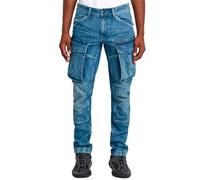 G-STAR Men's Rovic Zip 3D Regular Tapered Denim Jeans, Antique Faded Uniform Blue D23077-d761-h150, 32 W/34 L
