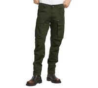 Rovic Zip 3D Straight Tapered Cargos Dark Bronze Green 36W x 36L