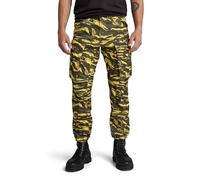 G-Star Men's Rovic Zip 3D Regular Tapered Pants, Multicolor (dk lemon tiger camo D02190-D553-G394), 35W / 34L