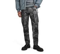 G-Star Men's Rovic Zip 3D Regular Tapered Pants, Multicolour (dk black blurry camo D02190-D326-G144), 33W / 34L