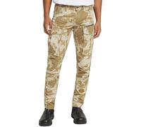 G-STAR Men's Rovic Zip 3D Regular Tapered Pants, Multicolour (dk Brick gd Glitch Beach camo D02190-D955-H174), 40W / 34L
