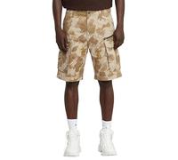 G-Star Men's Rovic Zip Relaxed Shorts, Multicolour (dk brick gd glitch beach camo D08566-D955-H174), 38
