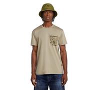 Shadow Woven Camo Pocket T-Shirt - Beige - Men XXL