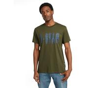 G-Star Men's Shattered Graphic T-Shirt, Green (shadow olive D25140-336-B230), S