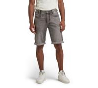 G-Star, men's, shorts, D-Staq 3D short, Burten black stretch denim, grey W38