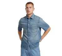 Slanted Double Pocket Regular Shirt - Light blue - Men L