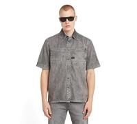 G-STAR Men's Slanted Double Pocket Regular Shirt, Sun Faded Graphite Grey D24602-d540-h162, M