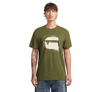 G-STAR Men's Spray G Logo R T T-Shirt (Pack of 1), Green (Shadow Olive D26833-d101-b230), M