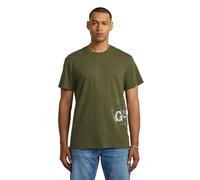 G-STAR Men's Sprayed Gr R T T-Shirt, Green (Shadow Olive D26819-d976-b230), XL