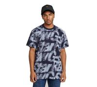 Sprayed Letters Loose T-Shirt - Multi color - Men M