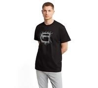 G-Star Men's Stitch Burger Logo Loose T-Shirt, Black (dk black D25672-C336-6484), XL
