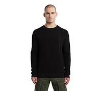 G-STAR Men's Structure R Knit Sweater, Black (Dk Black D26781-c868-6484), L