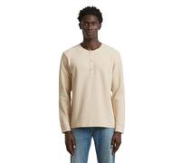 G-STAR Men's Structured Tweeter Granddad t ls, Size: M, Color White