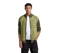 G-Star Men's Swiss Army Woven Full Zip Knit, Green (shadow olive D22807-C560-B230), M