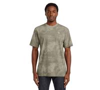 G-STAR Men's T-Shirt - Elephant Skin Archival Texture, Crew Neck, B...