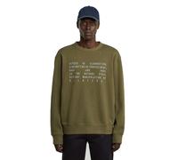 Text Graphic Sweater - Green - Men M