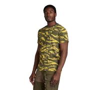 G-Star Men's Tiger Camo T-Shirt, Multicolor (dk lemon tiger camo D24421-C334-G394), M