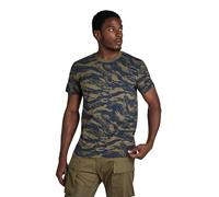 G-Star Men's Tiger Camo T-Shirt, Multicolor (shadow olive 2L tiger camo D24421-C334-G393), XS